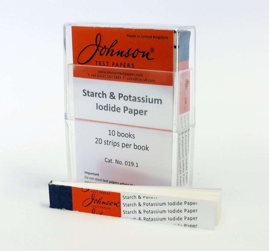 Johnson Starch & Potassium Iodide Paper 20 Strips Anderson Scientific